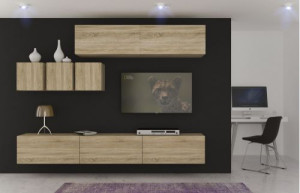 Anbauwand Wohnwand Wohnwände Schrankwand Modernes Wohnzimmer NEU Toronto N273 1B