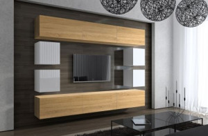 Anbauwand Wohnwand Wohnwände Schrankwand Modernes Wohnzimmer NEU Future 17 1B