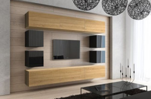 Anbauwand Wohnwand Wohnwände Schrankwand Modernes Wohnzimmer NEU Future 17 1B