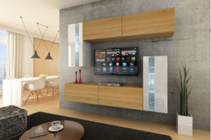 Future 30 1B Modernes Wohnzimmer Wohnwand Wohnschrank Schrankwand Möbel Mediawand
