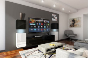 Anbauwand Wohnwand Wohnwände Schrankwand Modernes Wohnzimmer NEU Future 32 1A