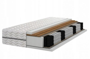 7 Zonen Taschenfederkern  Matraze mit  2xKokosnuss   120x200  H3/H5  dicke 22  cm direkt vom Hersteller! Gratis Versand!