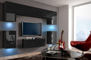Future 69, Modernes Wohnzimmer, Wohnwände, Wohnschränke, Schrankwand, Möbel