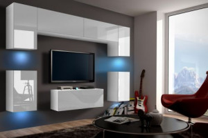 Future 69, Modernes Wohnzimmer, Wohnwände, Wohnschränke, Schrankwand, Möbel