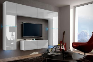 Future 71, Modernes Wohnzimmer, Wohnwände, Wohnschränke, Schrankwand, Möbel