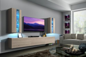 Luiziana N20- Modernes Wohnzimmer, Wohnwand, Wohnschrank, Schrankwand, Möbel