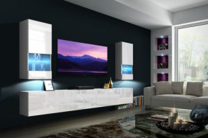 Sezana N21- Modernes Wohnzimmer, Wohnwand, Wohnschrank, Schrankwand, Möbel