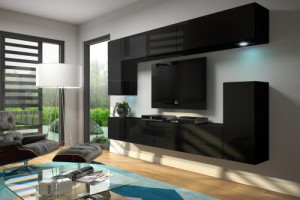 Rima N57- Modernes Wohnzimmer, Wohnwand, Wohnschrank, Schrankwand, Möbel