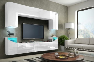 Modernes Wohnzimmer, Wohnwand, Wohnschrank, Schrankwand, Möbel S1