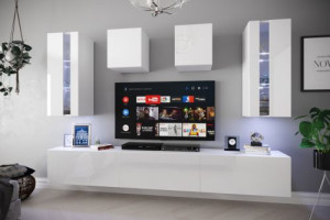 Smile N291 Modernes Wohnzimmer Wohnwand Wohnschrank Schrankwand Möbel Mediawand