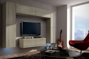 Future 3 1A Modernes Wohnzimmer Wohnwand Wohnschrank Schrankwand Möbel Mediawand
