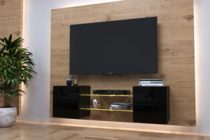 Anbauwand Wohnwand Wohnwände Schrankwand Modernes Wohnzimmer NEU Amos  E5