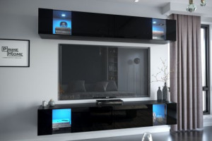 Anbauwand Wohnwand Wohnwände Schrankwand Modernes Wohnzimmer NEU Gulia  E7