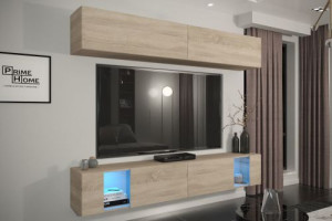 Anbauwand Wohnwand Wohnwände Schrankwand Modernes Wohnzimmer NEU Maya  E8