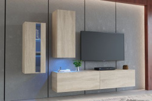 Anbauwand Wohnwand Wohnwände Schrankwand Modernes Wohnzimmer NEU Liam  E9