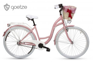 Goetze Style 28 Zoll 3 Gang Shimano Tiefeinstieger Damen City Bike mit Korb