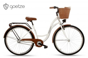 Goetze Classic 28 Zoll 3 Gang Shimano Damen Fahrrad Retro City Fahrrad mit Korb
