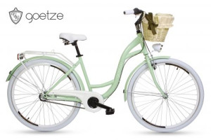 Goetze Style 28 Zoll 3b Gang Shimano Tiefeinstieger Damen City Bike mit Korb