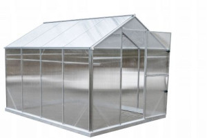 7,9m2 Gewächshaus HQ Polycarbonat ALU 3,6x2,2m Produktion EU Aluminium Polycarbonat GAMPRE HIGH QUALITY NOT CHINESE garden