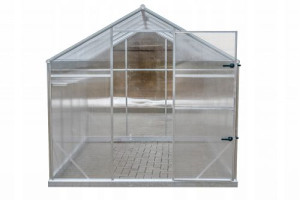 12,6m2 Gewächshaus HQ Polycarbonat ALU 5,7x2,2m Produktion EU Aluminium Polycarbonat GAMPRE HIGH QUALITY NOT CHINESE garden