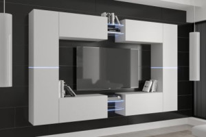 Anbauwand Wohnwand Wohnwände Schrankwand Modernes Wohnzimmer Liga C20N 1C
