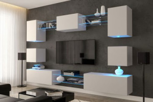 Anbauwand Wohnwand Wohnwände Schrankwand Modernes Wohnzimmer Nowara N1 New
