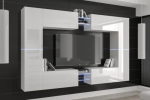 Anbauwand Wohnwand Wohnwände Schrankwand Modernes Wohnzimmer Liga C20N