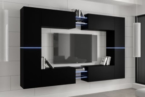 Anbauwand Wohnwand Wohnwände Schrankwand Modernes Wohnzimmer Liga C20N 1C