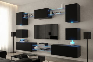 Anbauwand Wohnwand Wohnwände Schrankwand Modernes Wohnzimmer Nowara N1 New