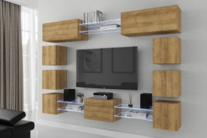 Anbauwand Wohnwand Wohnwände Schrankwand Modernes Wohnzimmer C80N