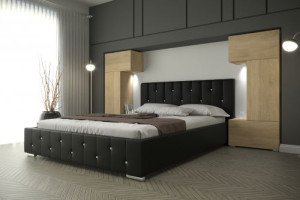 Wohnwand für Schlafzimmer Schrankwand Möbel Schlafzimmermöbel Modernes Möbelset Schafzimmerschränke Panama M3
