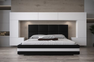 Wohnwand für Schlafzimmer Schrankwand Möbel Schlafzimmermöbel Modernes Möbelset Schafzimmerschränke Panama M6 1B