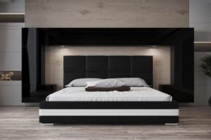 Wohnwand für Schlafzimmer Schrankwand Möbel Schlafzimmermöbel Modernes Möbelset Schafzimmerschränke Panama M6 1B