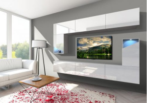 Modernes Wohnzimmer, Wohnwand, Wohnschrank, Schrankwand, Möbel - Patio S12
