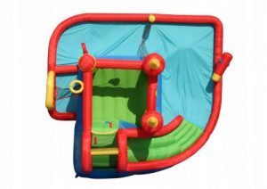 Hüpfburg WASSERSCHLOSS Trampolin HappyHop, Hüpfburg : aufblasbare WASSERSCHLOSS , Hüpfburg - WASSERSCHLOSS - Spiel, Hüpfburg WASSERSCHLOSS - Lebensdauer, Hüpfburg WASSERSCHLOSS - Sicherheit