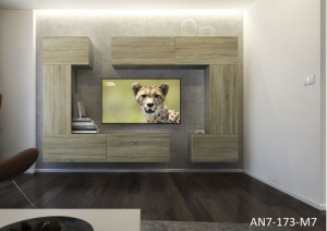 Tokio N7 Modernes Wohnzimmer Wohnwand Wohnschrank Schrankwand Möbel Mediawand