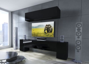 Comfort N10 Modernes Wohnzimmer, Wohnwand, Wohnschrank, Schrankwand, Möbel
