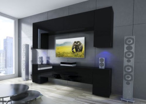 Ekwador N33- Modernes Wohnzimmer, Wohnwand, Wohnschrank, Schrankwand, Möbel