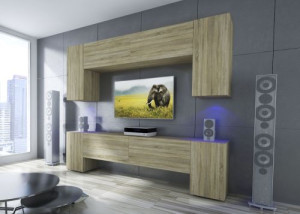 Ekwador N33- Modernes Wohnzimmer, Wohnwand, Wohnschrank, Schrankwand, Möbel