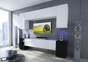 Ekwador N33- Modernes Wohnzimmer, Wohnwand, Wohnschrank, Schrankwand, Möbel