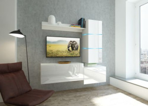 Stella N41 - Modernes Wohnzimmer, Wohnwand, Wohnschrank, Schrankwand, Möbel