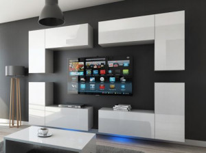 Future 20 1B Modernes Wohnzimmer Wohnwand Wohnschrank Schrankwand Möbel Mediawand