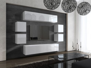 Future 42, Modernes Wohnzimmer, Wohnwände, Wohnschränke, Schrankwand, Möbel