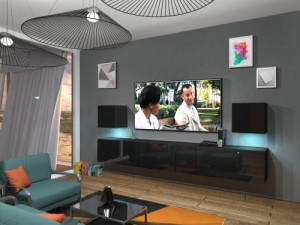 Lace N22- Modernes Wohnzimmer, Wohnwand, Wohnschrank, Schrankwand, Möbel