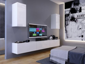 Markus N24- Modernes Wohnzimmer, Wohnwand, Wohnschrank, Schrankwand, Möbel