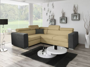 Ecksofa Schlaffunktion Bettfunktion Couch Sofa L  Textil Garnitur Eckcouch  C4