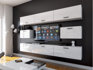 Future 7, Modernes Wohnzimmer, Wohnwand, Wohnschrank, Schrankwand, Möbel