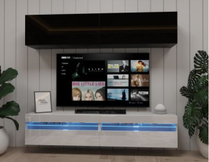 Anbauwand Wohnwand Wohnwände Schrankwand Modernes Wohnzimmer NEU Marco E1