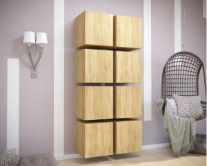 Anbauwand Wohnwand Wohnwände Schrankwand Modernes Wohnzimmer NEU Elize  E10