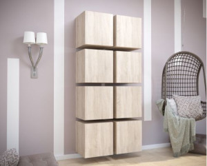 Anbauwand Wohnwand Wohnwände Schrankwand Modernes Wohnzimmer NEU Elize  E10